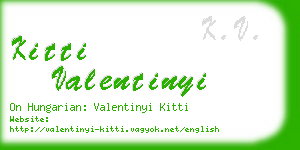 kitti valentinyi business card